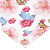 Romantic flowers in English cottage garden ショートテーブルランナー (コーナー)