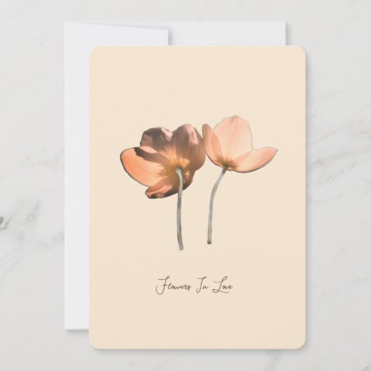 Romantic Flowers in Love – Botanical Fantasy Boho シーズンカード (正面)