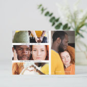 Romantic Four Wedding Engagement Photos Collage セーブザデート (スタンド正面)