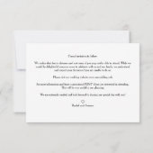 Romantic Four Wedding Engagement Photos Collage セーブザデート (裏面)