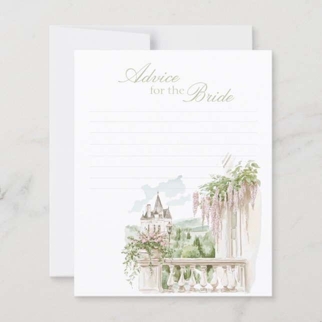 Romantic French Chateau Advice For The Bride (正面)