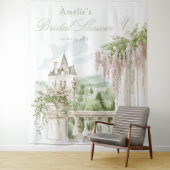 Romantic French Garden Chateau Bridal Shower  タペストリー (インサイチュ)