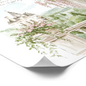 Romantic French Garden Chateau Ring Game Bridal  ポスター (角)