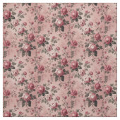Romantic French Rococo Rose Garden Toile Pattern  ファブリック (見本)