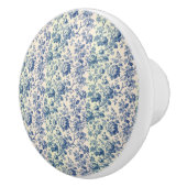  Romantic French toile de Jouy Powder Blue Floral  セラミックノブ (右)