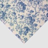  Romantic French toile de Jouy Powder Blue Floral  薄葉紙 (詳細)