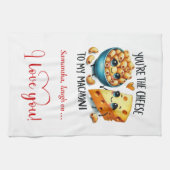 Romantic Funny Food Valentine Kitchen Towel キッチンタオル (横)