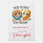 Romantic Funny Food Valentine Kitchen Towel キッチンタオル (縦)