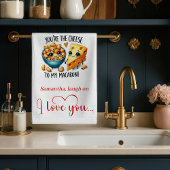 Romantic Funny Food Valentine Kitchen Towel キッチンタオル
