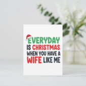 Romantic Funny Xmas Card for Husband シーズンカード (スタンド正面)