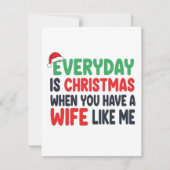 Romantic Funny Xmas Card for Husband シーズンカード (正面)