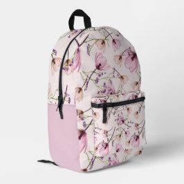 Romantic garden bloom backpack プリントバックパック