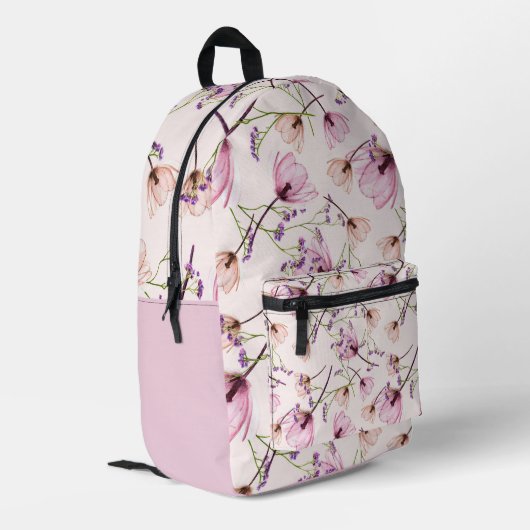 Romantic garden bloom backpack プリントバックパック (裏面左端)