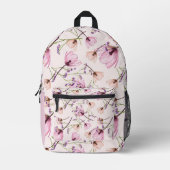 Romantic garden bloom backpack プリントバックパック (正面)