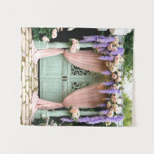 Romantic Garden Wedding Backdrop タペストリー (正面(横))