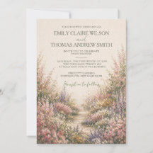 Romantic Garden Wedding Invitation