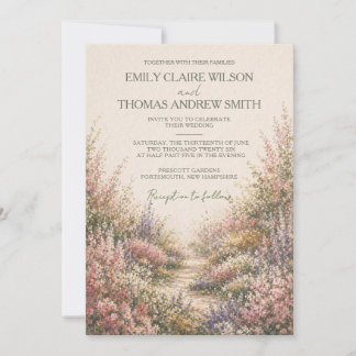 Romantic Garden Wedding Invitation 招待状