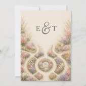 Romantic Garden Wedding Invitation 招待状 (裏面)