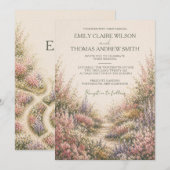 Romantic Garden Wedding Invitation 招待状 (正面/裏面)
