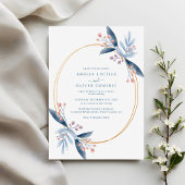 Romantic Garden Wedding Invite Watercolor Greenery 招待状