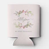 Romantic Garland in Floral Pink for Bridemaid 缶クーラー (裏面)