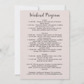 Romantic Glam Blondes Coastal Cowgirls Beach 招待状 (裏面)