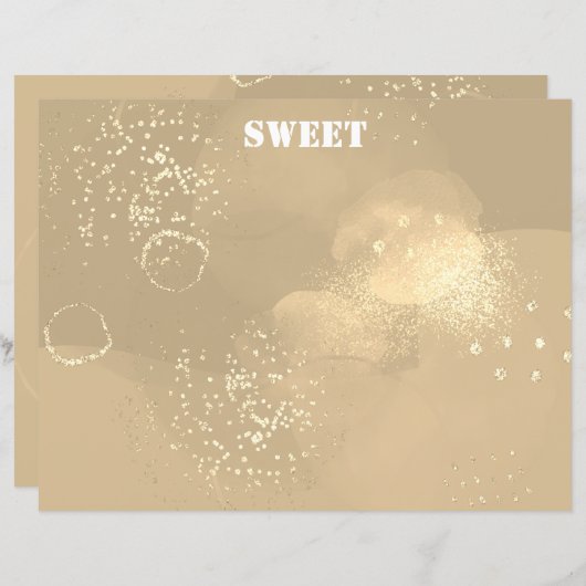 Romantic glitter pink art (正面/裏面)