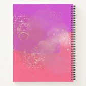 Romantic glitter pink art ノートブック (裏面)