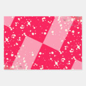 Romantic glitter pink art ラッピングペーパーシート (正面3)