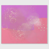 Romantic glitter pink art ラッピングペーパー (フラット)