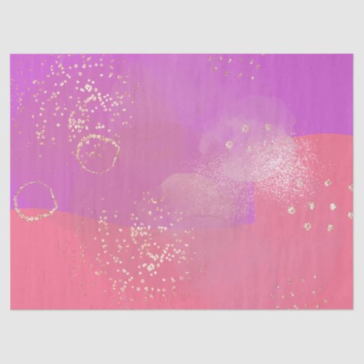 Romantic glitter pink art 薄葉紙 (正面)