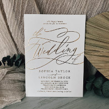 Romantic Gold Foil | Ivory Flourish 結婚式