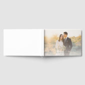 Romantic Golden Minimalist Photo ゲストブック (全面)