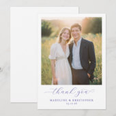 Romantic Golden Photo サンキューカード (正面/裏面)