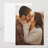 Romantic Golden Photo 招待状 (正面/裏面)