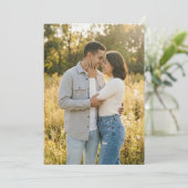 Romantic Golden Realistic Photo 招待状 (スタンド正面)