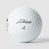 Romantic Golf Ball 'LOVE' Red Heart-Shaped Balloon ゴルフボール (ロゴ)