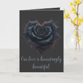 Romantic Gothic And Enigmatic Black Rose カード (黄色い花)