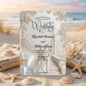 Romantic Gothic Cathedral Grand Staircase 招待状