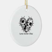 Romantic Gothic For Couples セラミックオーナメント (右)