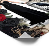 Romantic Gothic Vintage Elegant  ポスター (角)
