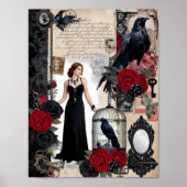 Romantic Gothic Vintage Elegant ポスター (正面)