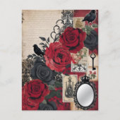 Romantic Gothic Vintage Elegant ポストカード (正面)