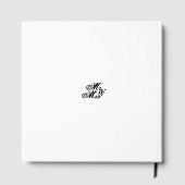 Romantic Gothic Wedding Guest Book With Spider Web ゲストブック (裏面)