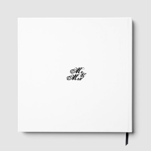 Romantic Gothic Wedding Guest Book With Spider Web ゲストブック (裏面)