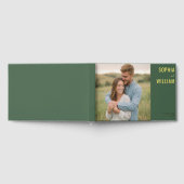 Romantic Green Contemporary Photo ゲストブック (全面)