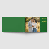 Romantic Green Contemporary Photo ゲストブック (全面)