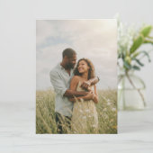 Romantic Green Floral Photo 招待状 (スタンド正面)