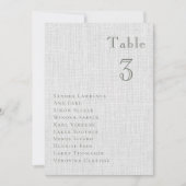 Romantic green forest Wedding Table Seating Card 招待状 (正面)