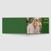 Romantic Green Modern Photo ゲストブック (全面)